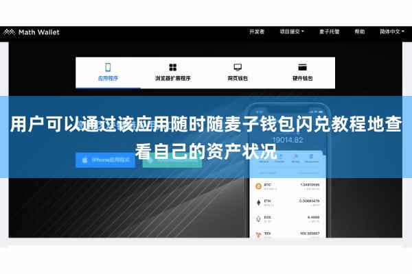 用户可以通过该应用随时随麦子钱包闪兑教程地查看自己的资产状况