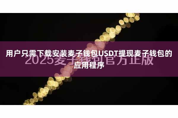 用户只需下载安装麦子钱包USDT提现麦子钱包的应用程序