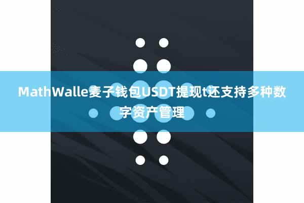MathWalle麦子钱包USDT提现t还支持多种数字资产管理